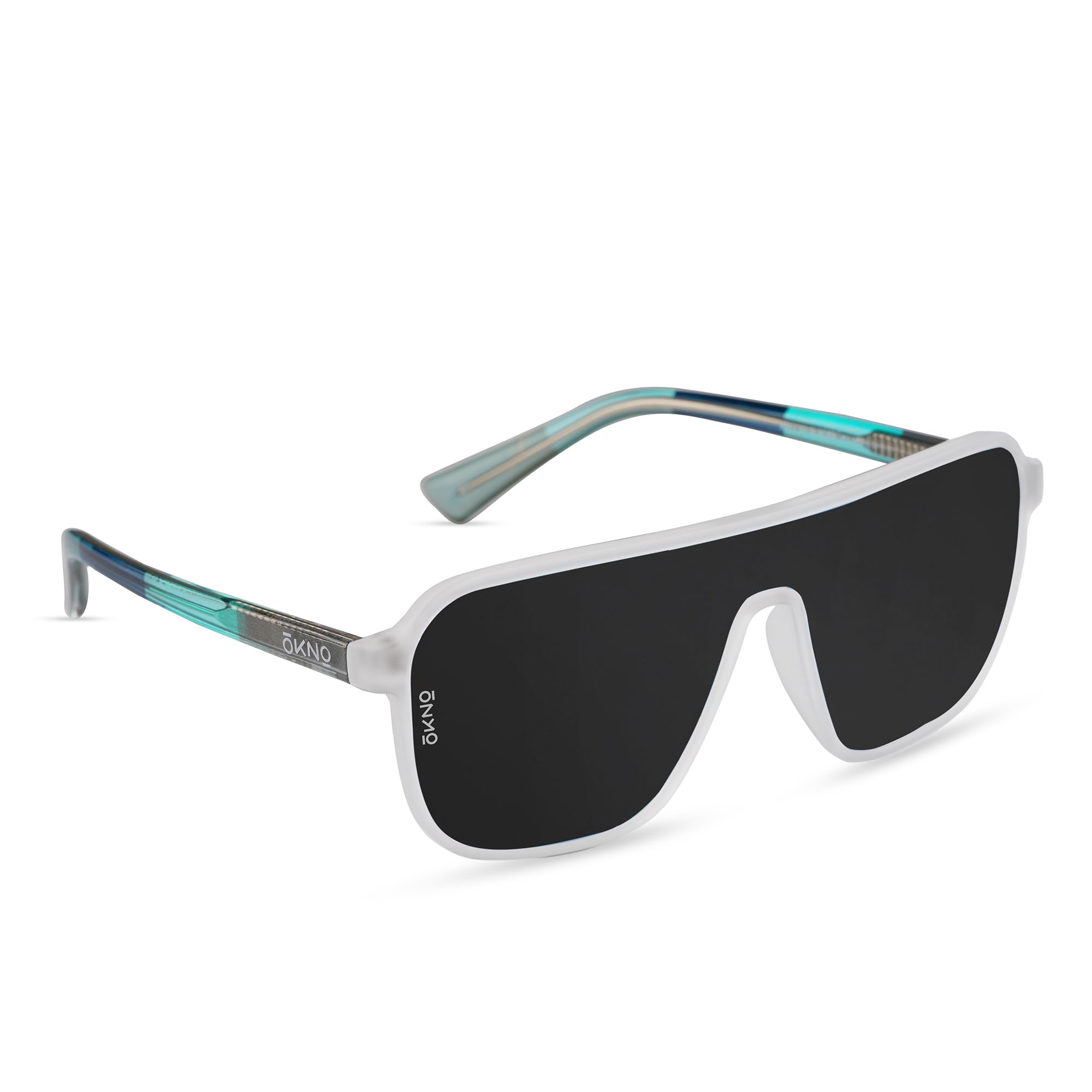 OKNO Eyewearlabs Sunglasses For Men & Women | Polarized Unilens Over-Sized Rectangular Branded Stylish Spectacles | 100% UV Protection Shades | Cricket Sports Cycling Driving | Ryft