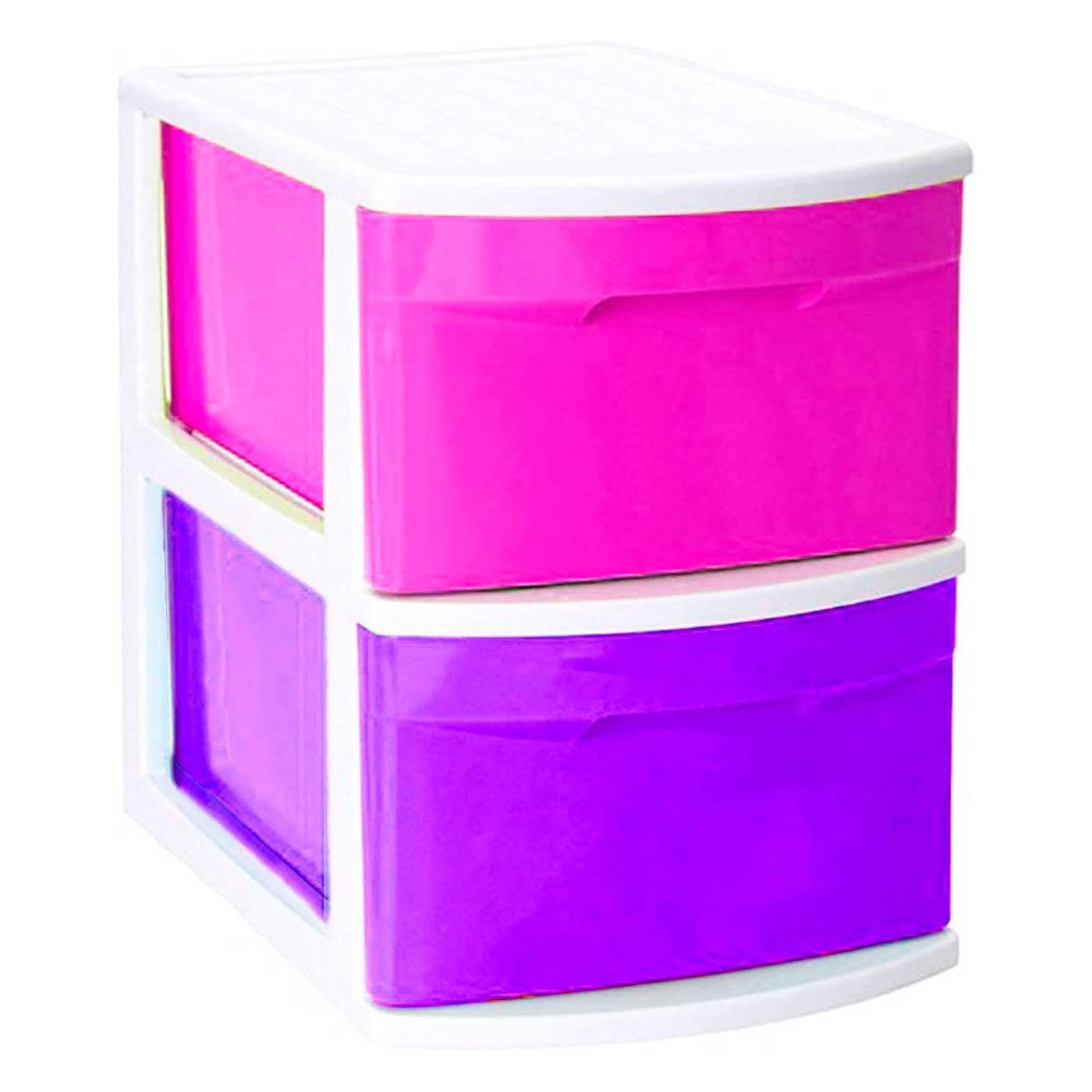 Cajonera Tamesis multiusos de 2 cajones 40 x 28,5 x 39 cm plástico multicolor