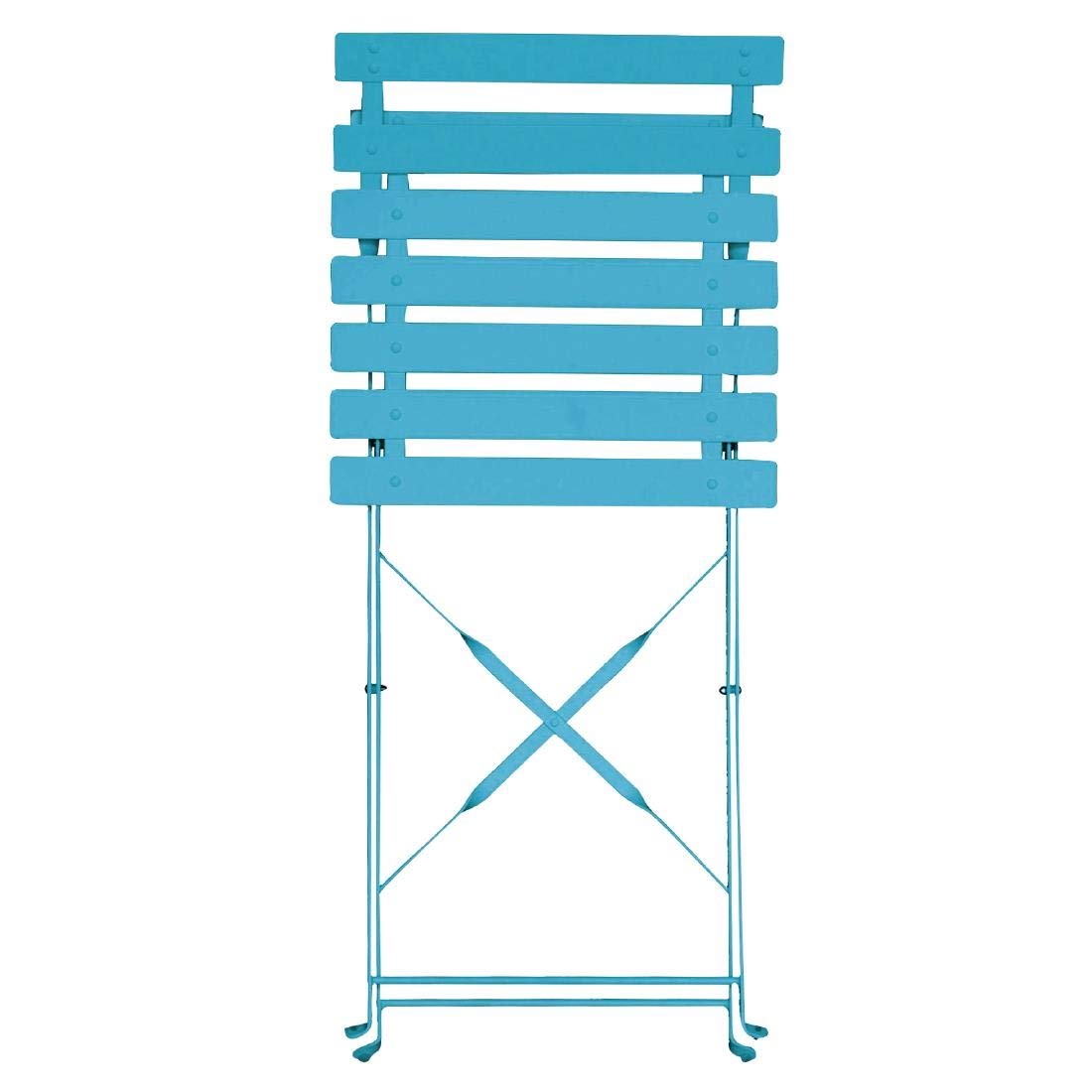 Bolero - 2 chaises pliantes en acier Bolero Perth bleues