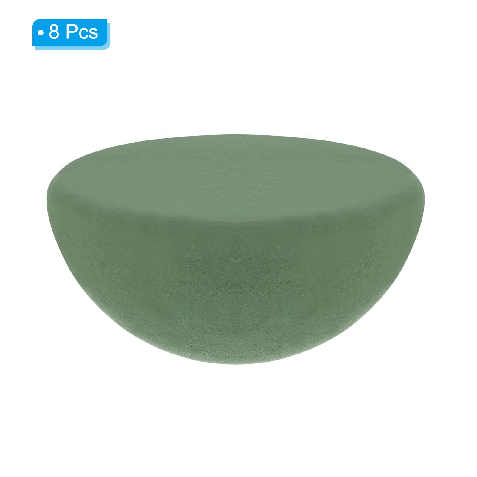PATIKIL Green Floral Foam, 8Pack 3.5" Dia Half Round Ball Flower Dry Foam Blocks for Artificial DIY Plant Bouquet Arrangement - Image 3