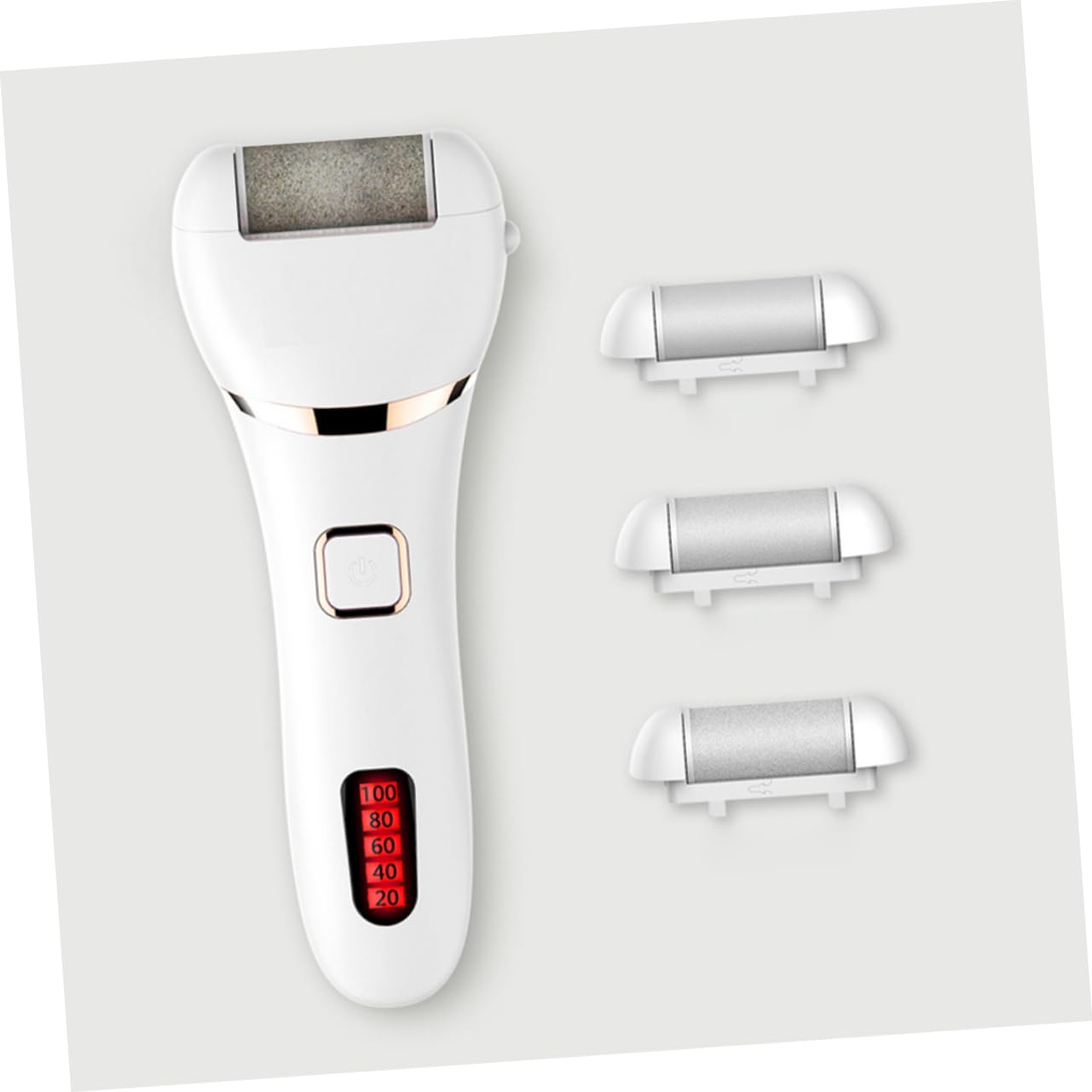 minkissy 1pezzi Elettrica Per Piedi Rimozione Calli Piedi Esfoliante Per Pedicure Testine Extra Ricaricabile Via Usb Adatto Per Uso Domestico e Professionale