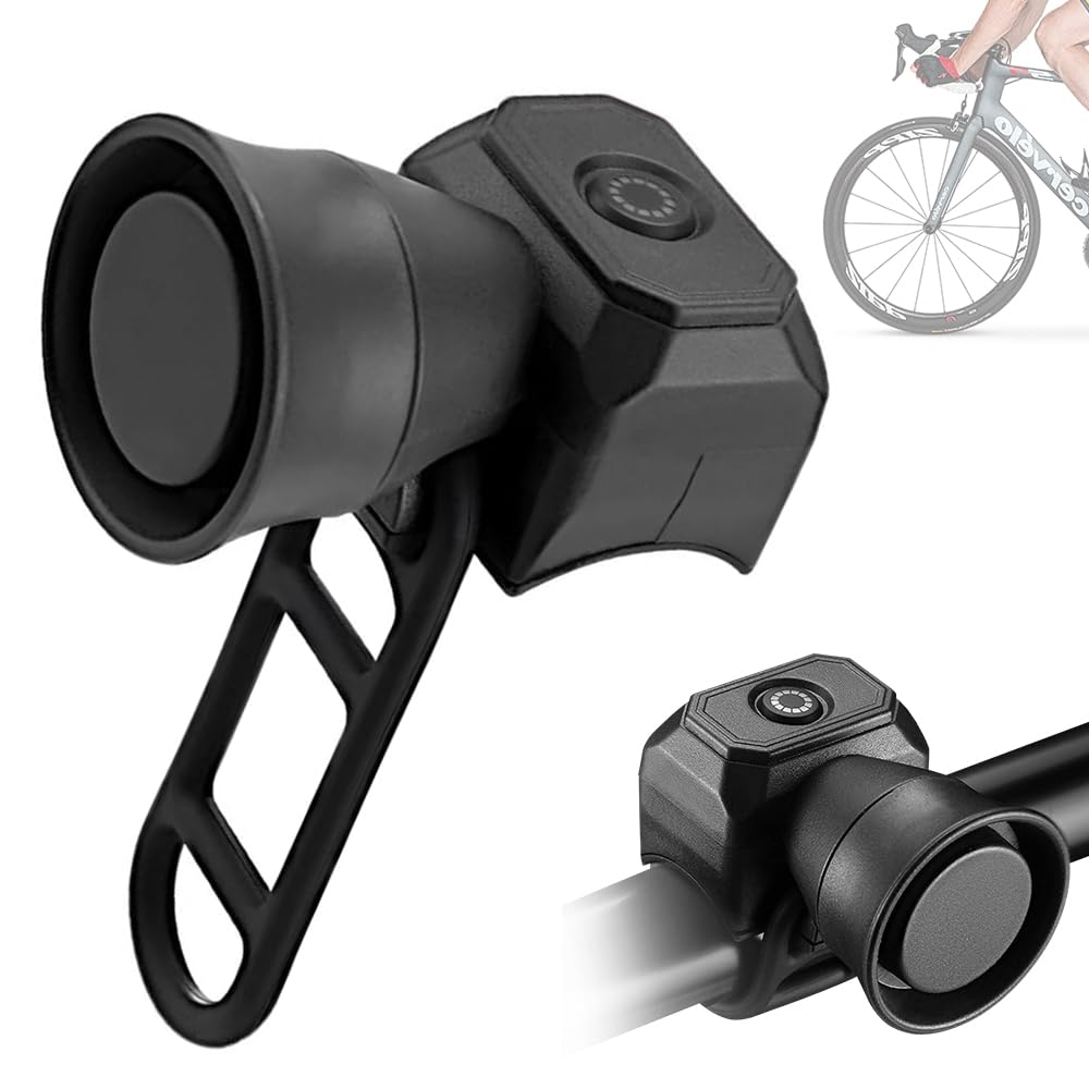Campanello Da Bici USB Ricaricabile - Impermeabile IP65, 4 Modalit&agrave; Audio, Volume Regolabile 50-120dB Per Mountain Bike E City Bike