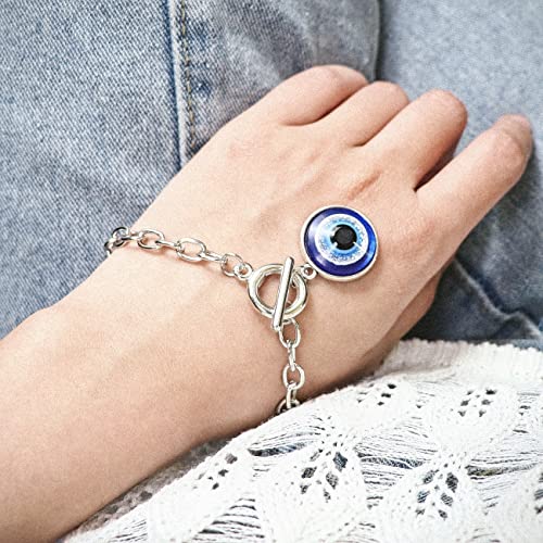 Image of Caiyao 1-3 Pcs Blue Beads Evil Eyes Bracelet Hamsa Hand of Fatima Bracelet Glass Charm Evil Eye Leather Cord Necklace Protection Jewelry Set