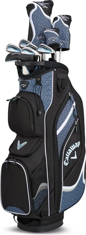 Callaway New Set Solaire, Palos de Golf para Mujer, 10 Piezas (9 Palos+Bolsa), Azul/Negro