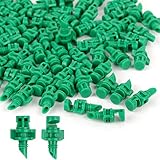🌱Especificación: el micro riego goteo puede trabajar en un radio 180º alcanzando toda la direción, a presión de 1.5-3kg para un caudal de 30-45L/h, y producir un diámetro de 1-1.5m de pulverizar