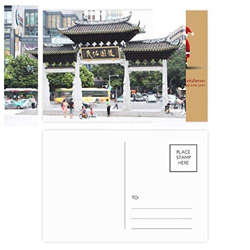 Cartes postales chinoises d'architecture avec remerciements, l'idée cadeau pour esthètes