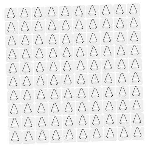 Ciieeo Invisible Plate Hanger Set 100pcs Vertical Plate Holders Wall Mount Hooks Small Size Easy to Use for Kitchen