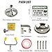 Eye Wash Station Emergency Wall-Mounted - Yeipower Portable First Aid Eyewash Station Kit Stainless Steel Eye Irrigation