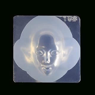 appuivbt 3D Human Face Silicone Fondant Mold Chocolate Polymer Clay Mould,Dolls Head Epoxy Resin Mold for Doll Making,DIY Crafts