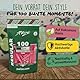 PURIZE® Regular Size - Aktivkohlefilter 100er Vorratsbeutel - Ø 9mm premium Filter - Aktivkohle auf Kokosnuss-Basis (pink)