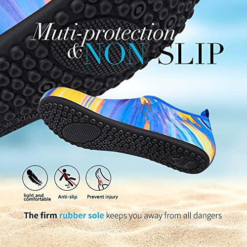 Image of Homitem Water Shoes for Women Men Aqua Socks Swim Beach Pool River Slip-On Barefoot Quick-Dry Vacation Cruise Essentials Accessories for Yoga Kayak Sports