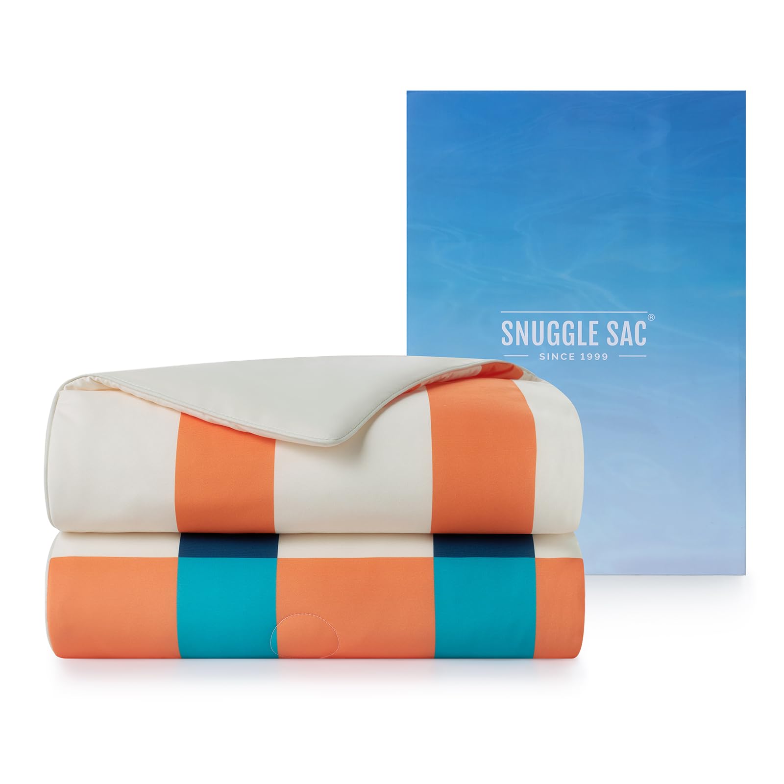 Snuggle Sac Mediterranean Stripe Cooling Comforter