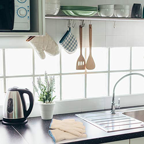 Halinuia Küchenhandschuhe Ofenhandschuhe Hitzebestaendig Grillhandschuhe Kochhandschuhe Hitzeschutzhandschuhe für Drinnen Draußen zum Kochen Backen Topfhalten Grill