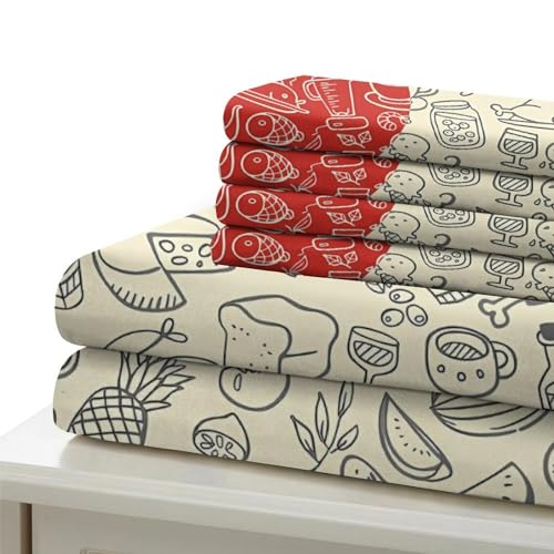 Housse de couette 3D cœur rouge king size en microfibre douce