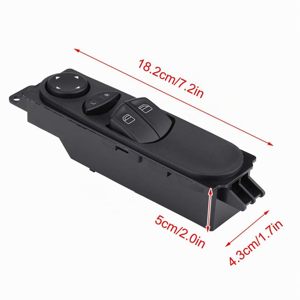 Interrupteur Fenêtre Conducteur Vito W639 2003-2014, Commutateur Contrôle Électrique Vitre Principale, Pièce Remplacement CompatibleViano