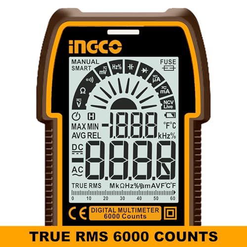 Image of INGCO Digital Multimeter TRUR RMS 6000 counts