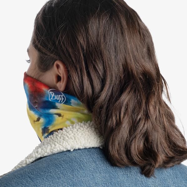 Image of BUFF Original EcoStretch Neck Gaiter, UPF 50 Sun Protection, Breathable, Versatile, Quick Dry, Multi-Colored, Adult Size