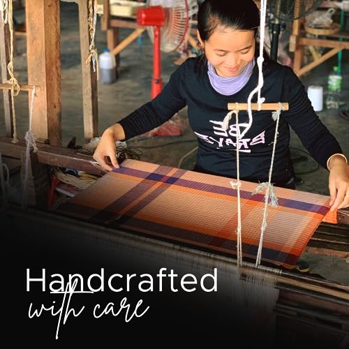 Scarfs for Women/Men, 100% Cotton Rich Men/Womens Scarves, Cambodian Kroma, Hand Woven Traditional Krama4