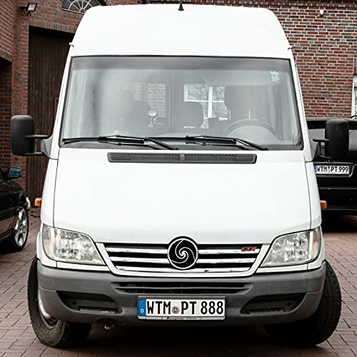 Recambo Barres de calandre en acier inoxydable chromé pour Mercedes Sprinter, W902-W905 FL - Années de construction 2002-2006.