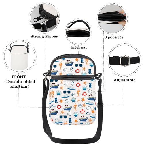 CMNIM Cruise Ship Gifts Cruise Vacation Mini Crossbody Bag With Adjustable Strap Cruising Gifts for Cruise Lover Gifts4