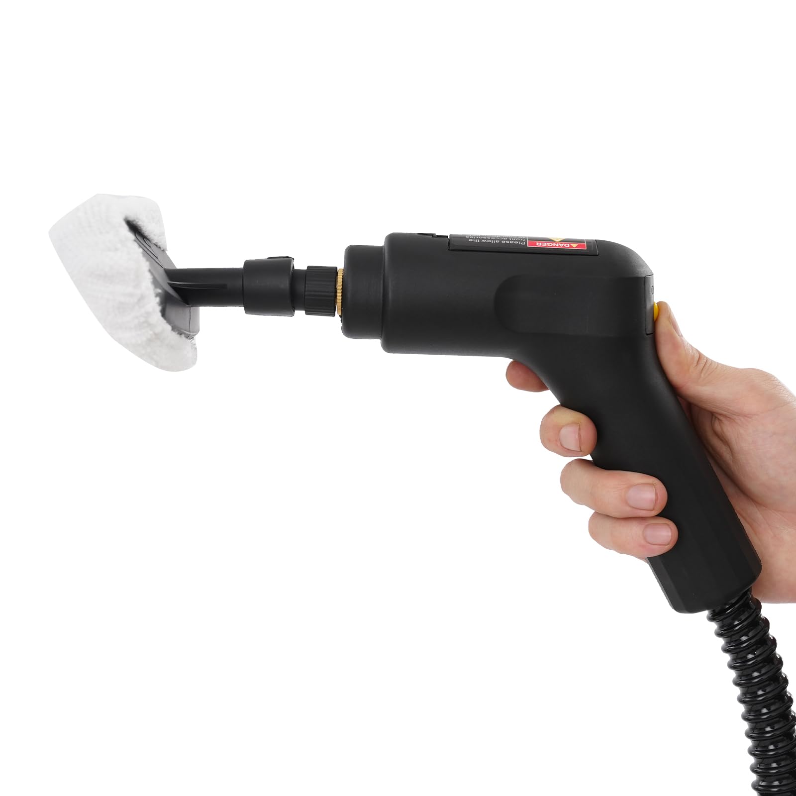 Handdampfreiniger,Multifunktionaler Dampfreiniger 1.6L Tank, 45-55Min Dauerbetrieb,9 Zubehör, 221°F Dampf,Teppich,Fliesen, Auto,Fenster,Kompakter Dampfgarer Ohne Chemie,Kindersicher,8.3×5.9×5.9In