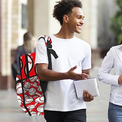 Sac à dos de baseball rouge pour garçons et filles multi-usage - 6