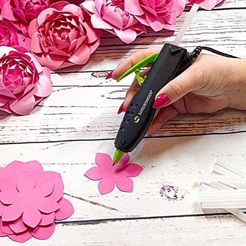 Surebonder GP-100F Ergonomic Detail Tip Mini-Size Hot Glue Pen for Precision Crafting and Repairs, 10 Watts, Corded, Black - Image 2