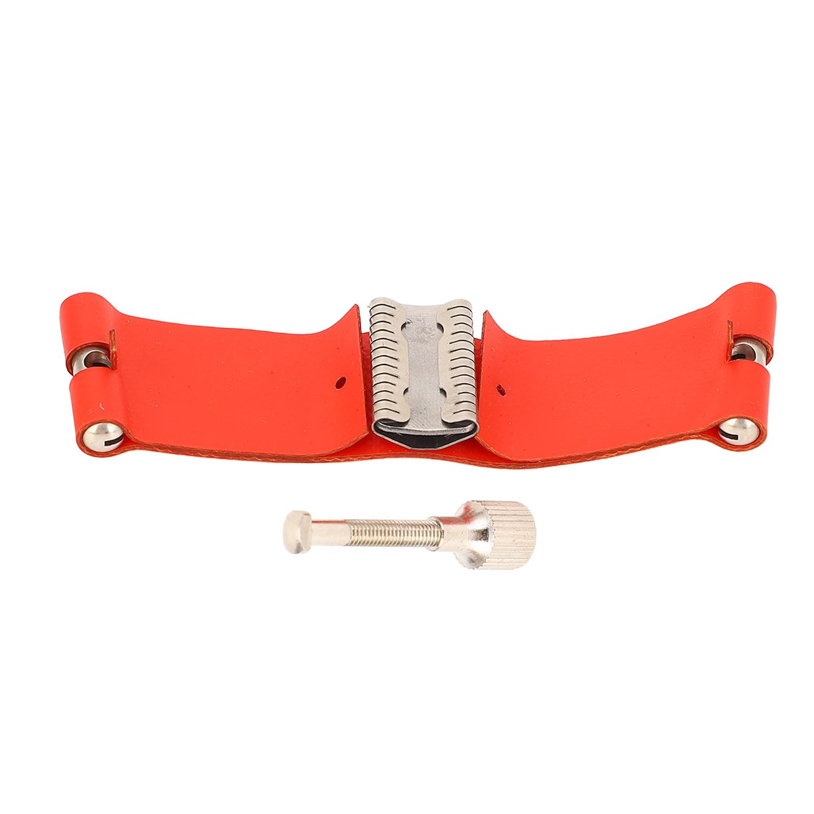 Saxophone Ligature Fastener Red, Leather Sax Mouthpiece Ligature for Tenor Alto Saxophone Mouthpiece