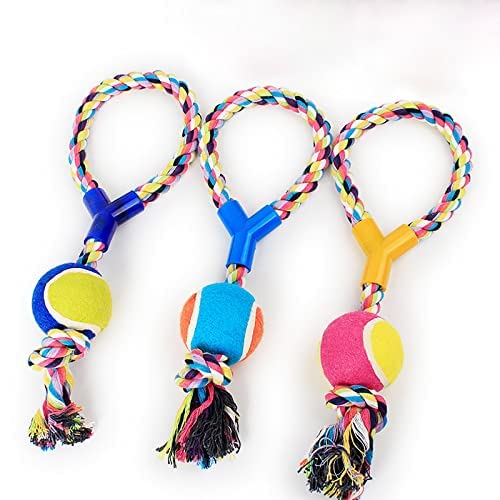Pet Guard Cosco Ball 13" Inch Handle Rope Toys Puppy Toys Chew Toys Dog Toys Teething Toys (Color May Vary, Pack of One) (B09L6C2LH5) Amazon Price History, Amazon Price Tracker