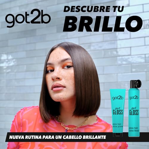 got2b gotGLOSS hair spray finish for glossy and glass-like hair, frizz control and heat protection for sleek hair 200ml - Image 6