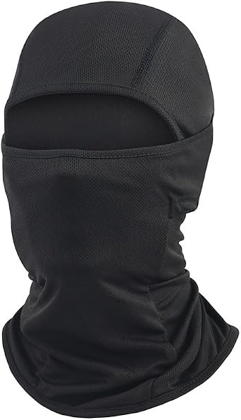 Black Full Face Balaclava Ski Mask Men Women Shiesty Mask Windproof Dustproof for Motorcycle Riding Head-Neck-Cover