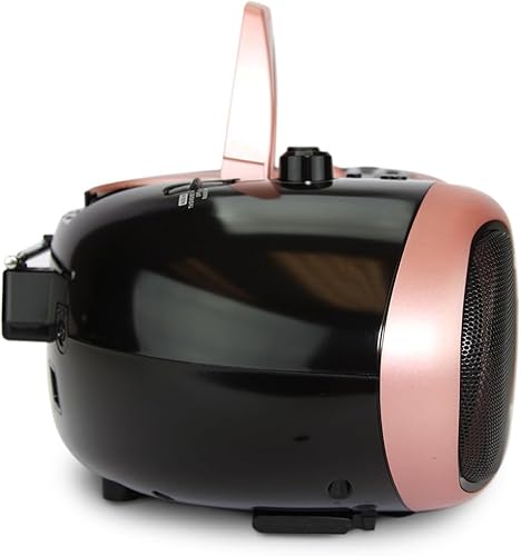 Miniatura 7 de Emerson Boombox Bluetooth de 7" y TV con radio AMFM y altavoces estéreo, oro rosa