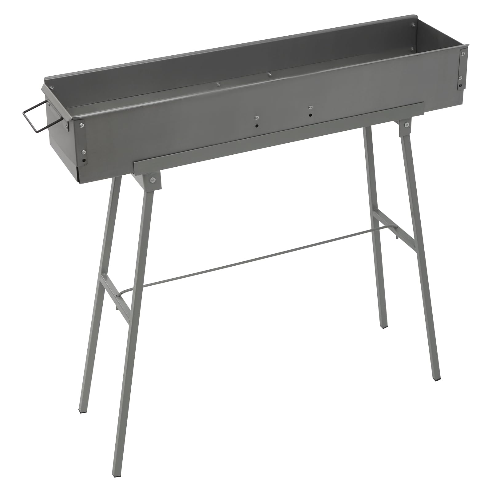 Barbecue portatile a carbonella, 80 x 18 x 13 cm, pieghevole da campeggio per pic-nic, campeggio, barbecue da viaggio, grigliate per feste, barbecue in spiaggia