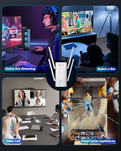 WAVLINK AX3000 WiFi 6 Extender - Internet Extender WiFi Booster with 5 High-Gain Antennas & Beamforming, Dual Band Whole Home Coverage, Gigabit Port, Repeater/AP/Router Mode for 256 Devices - Image 7