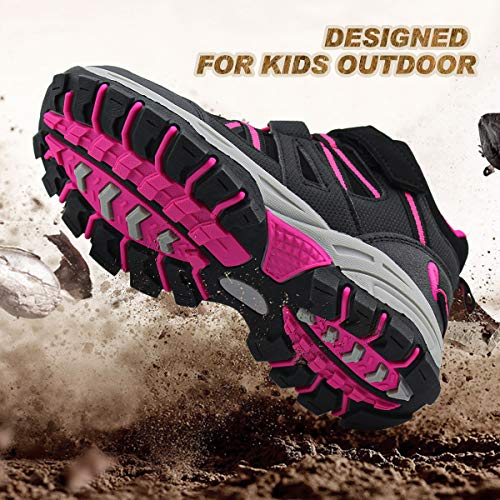 brooman Kids Waterproof Hiking Boots Boys Girls Outdoor Adventure Shoes4