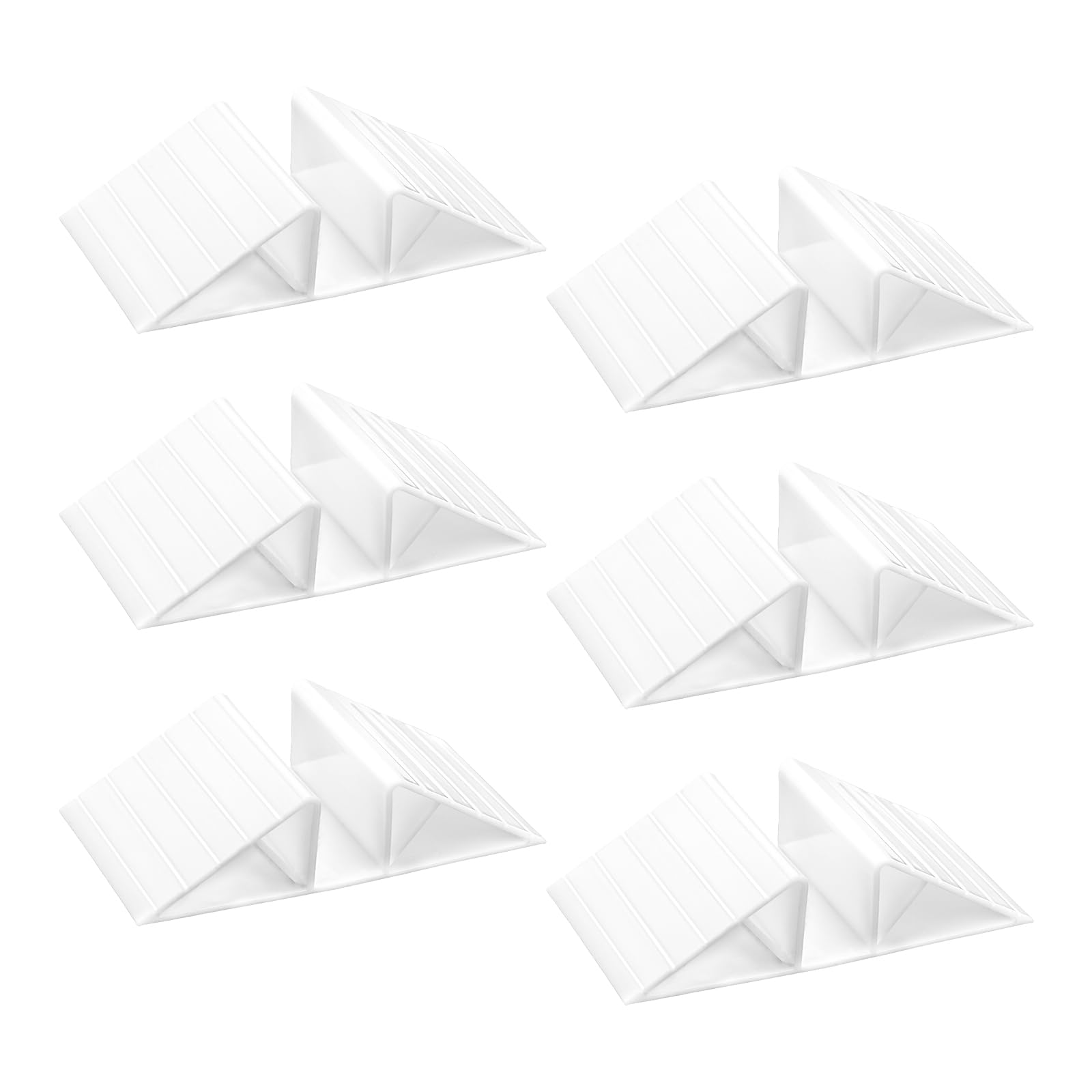 Lucxhcky 6 PCS Pet Fence and Gate Stabilizer Kit, The Ultimate Solution to Stabilize Wobbly Free Standing Plastic, Wooden Dog Gates and Playpens for Your Pet's Safety (White)