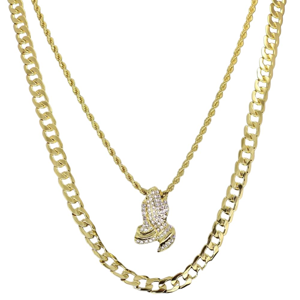 アクセサリー pray hand Pendant Amazon.com: Praying Hands Cz Pendant 24