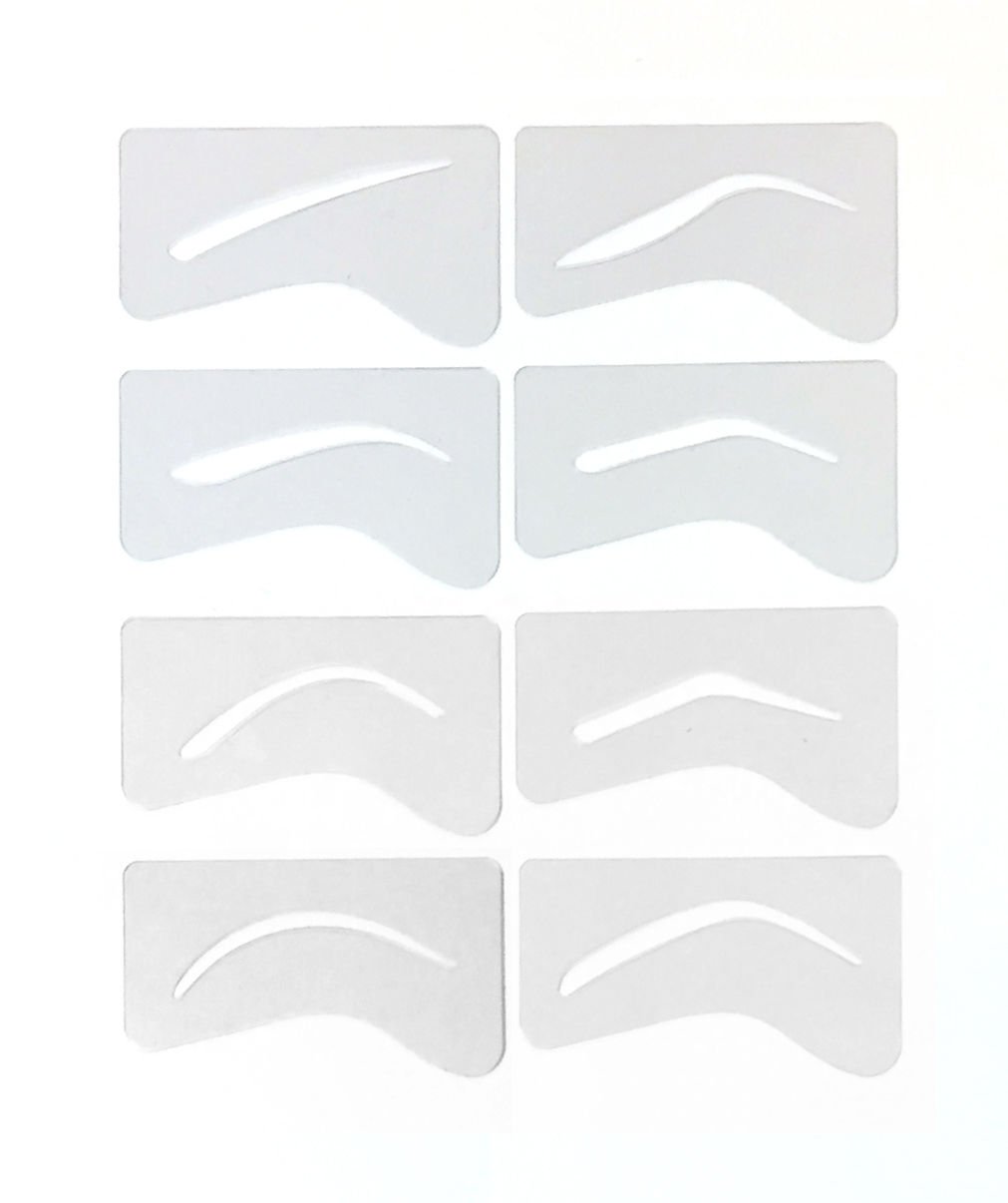 Reusable Eyebrow Stencil Kit - Eyebrow Stencils - Brow Shaping Stencil for Immaculate Eye Brows - Superior Microblading Eyebrow Set - Popular Eyebrow Template for All Eyebrow Shapes