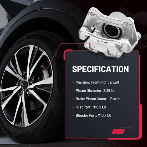 Image of BDFHYK 19-B6460S 19-B6461S Front Disc Brake Caliper Assembly Compatible with Hyundai Sonata 2012-2015 2.0L 2.4L L4, Compatible with Kia Optima 2011-2016 2.4L L4, GAS, FULL HYBRID EV-GAS 2pcs