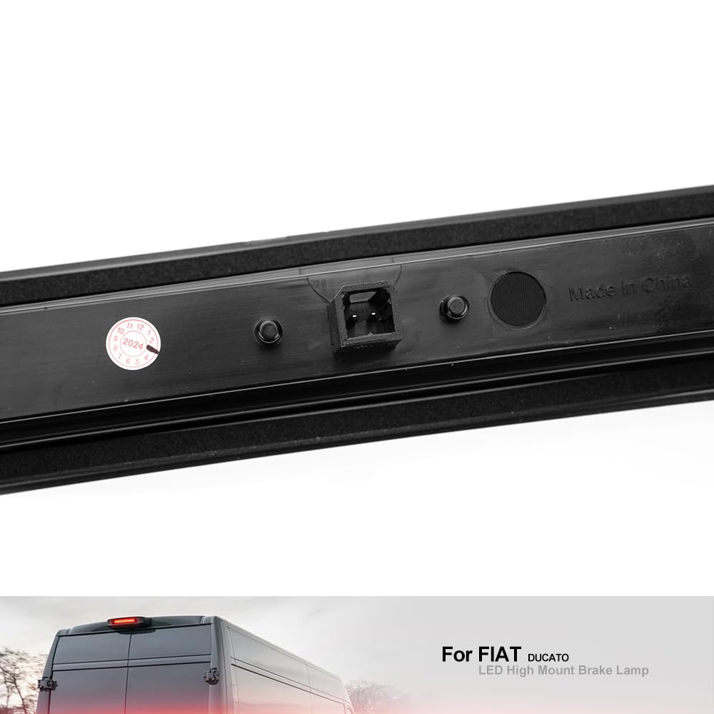 Lente fumé LED Rosso Terza Luce Stop Stop Per Fiat Ducato III, Citr.oen Jumper II, Peug.eot Boxer II Lampada Stop Posteriore Centrale A Montaggio Alto Ulteriore Terza Luce Stop 1pz