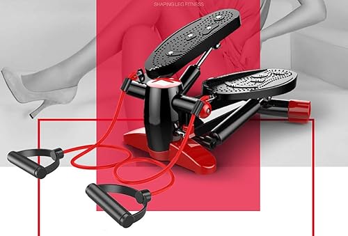Miniatura 3 de Mini Multifunction Stepper Exercise Equipment Burn Calories Health Fitness Aerobic Exerciser with Resistance Bands and Magnet Foot Massage