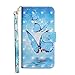 Price comparison product image Huawei P Smart 2019/Honor 10 Lite Case,Premium Leather Colorful 3D Protective Wallet Case with Card Slot Magnetic Closure Flip Case Cover For Huawei P Smart 2019/Honor 10 Lite (Blue Butterfly)