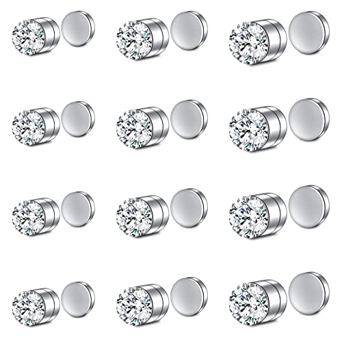 VCMART Fake Nose Ring Stainless Steel Fake Nose Rings for Women 3mm 4mm 5mm Fake Nose Earrings
