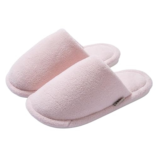 ルームシューズ 冬用 室内 サンダル 滑り止め 部屋用 軽量 レディース メンズ 年寄り 室内履き ピンク 24-24.5cm msp2