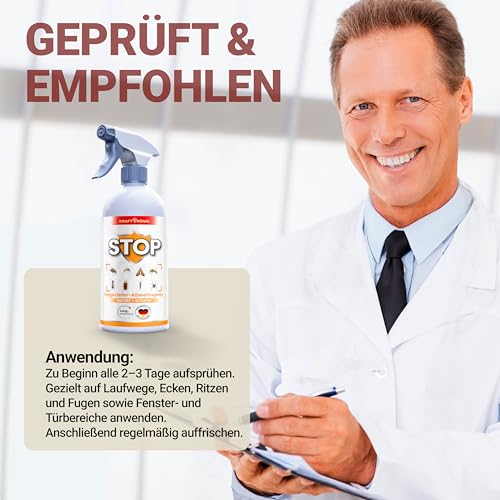 KRAFTKÖNIG Insektenspray 500 ml - Sofort einsatzbereit, Schnellwirkung gegen fliegende und kriechende Insekten, Ungezieferspray für Innen und Außen, feiner Sprühnebel für Ecken und Ritzen