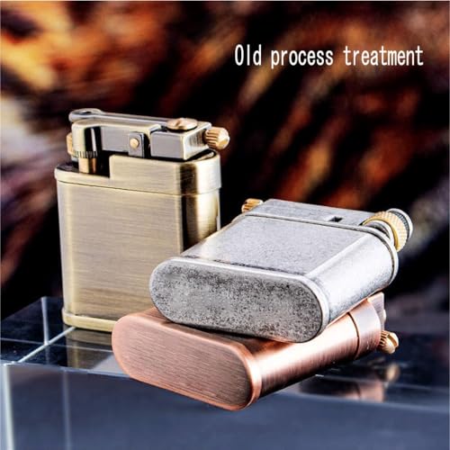 Encendedor Retro Trench Bronce Estilo Clásico miniatura 3