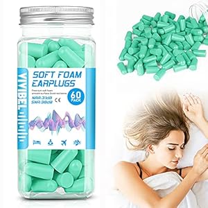 Schuimrubberen oordopjes, 38 dB, hoogste SNR 60 paar, slapen, schuimstofoordopjes ter bescherming tegen lawaai…