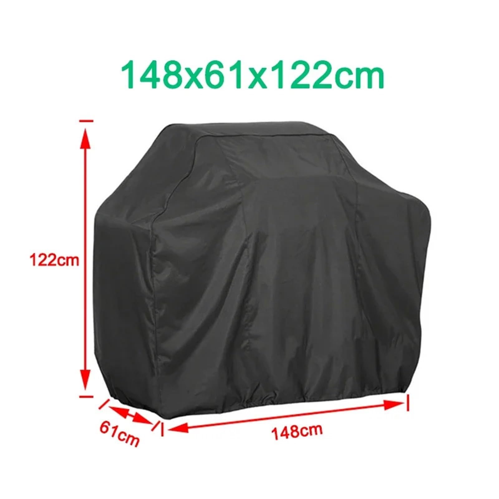 Copertura for Barbecue da Esterno Impermeabile W/e/b/e/r Copertura for Barbecue Resistente alla Pioggia Copertura for Barbecue da Esterno Griglia Rotonda for Barbecue Nero(148x61x122cm)