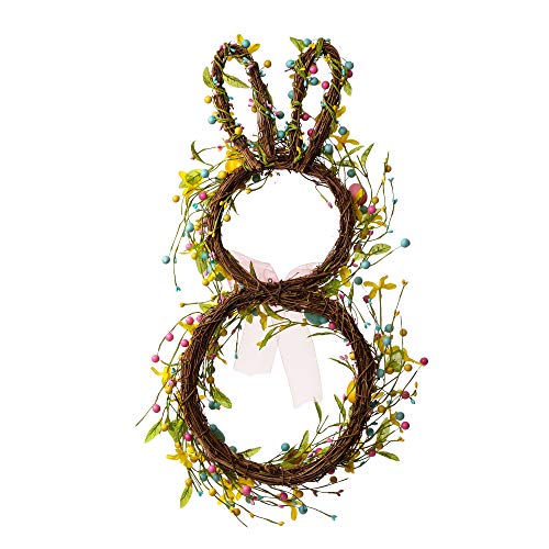 Couronne de Printemps Lapin de Pâques pour Sublimer Votre Porte - 7