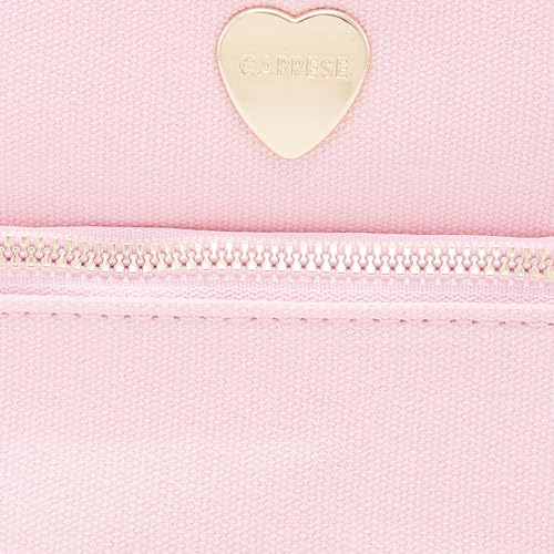 Image of Caprese Keats Large Vanity Case | Stylish & Spacious Travel Vanity Bag for Women with Secure Zip Closure | Ideal for Casual Outings or Special Events (Pink)